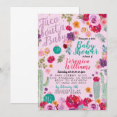 Taco Bout Love Baby shower Invitation Kaart (Voorkant / Achterkant)
