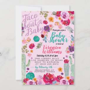 Taco Bout Love Baby shower Invitation Kaart