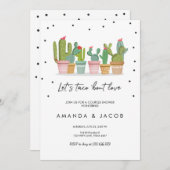 Taco Bout Love Fiesta Couples Douche Invitation Ca (Devant / Derrière)