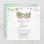 Taco Bout Love Fiesta Couples Douche Invitation Ca (Devant / Derrière)