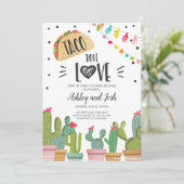 Taco Bout Love Fiesta Couples Douche Invitation Ca (Debout devant)