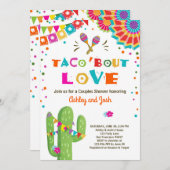 Taco Bout Love Fiesta Couples invitation douche (Devant / Derrière)