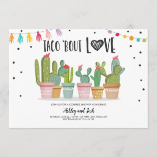 Taco Bout Love Fiesta Couples Shower Cactus Kaart