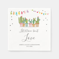 Taco Bout Love Fiesta Paren Douche Servetten