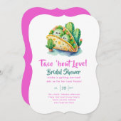 Taco 'Bout Love! Laatste feest bruidssalon Kaart (Voorkant / Achterkant)