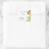 Taco bout Love Mexican Couples Shower Vierkante Sticker (Tas)