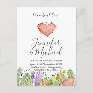 Taco Bout Love - Moderne Leuke Fiesta Trouw Uitnod Briefkaart