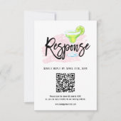 Taco Bout Love Wedding RSVP Card with QR Code (Devant)