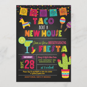 Taco Bout New House Housewarming Invitation Kaart