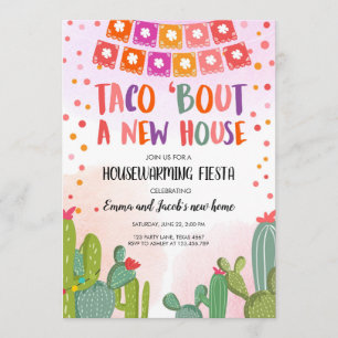 Taco Bout New House Housewarming Party Fiesta Kaart