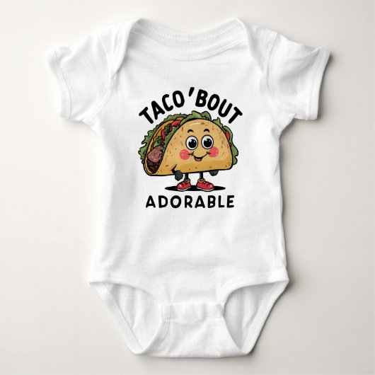 Taco Bout Schattig Funny Taco Romper (Voorkant)