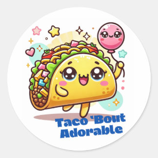 Taco 'bout Schattige Sticker, Taco Lovers Sticker