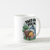 Taco Bout Sentiments Mug Drôle Requin Café (Devant droit)