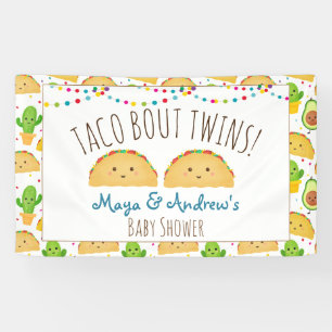 Taco Bout Twins Bienvenue Bannière Colorée & Cut