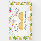 Taco Bout Twins Bienvenue Bannière Colorée & Migno (Vertical)