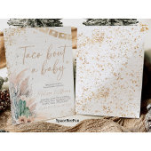 Taco Bout Un Baby shower Invitations Boho genre ré