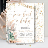 Taco Bout Un Baby shower Invitations Boho genre ré