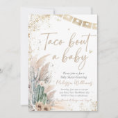 Taco Bout Un Baby shower Invitations Boho genre ré (Devant)