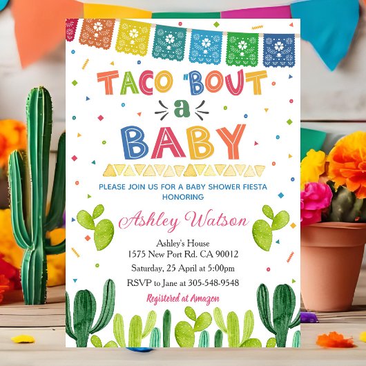 Taco 'Bout une Invitation à une Baby Shower Fiesta
