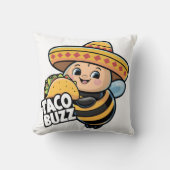 Taco Buzz Bumble Bee Kussen (Voorkant)