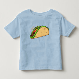Taco-cartoon illustratie kinder shirts
