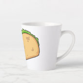 Taco-cartoon illustratie latte mok (Rechts)