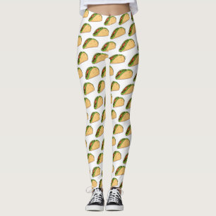 Taco-cartoon illustratie leggings