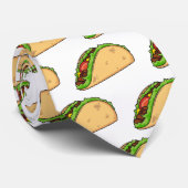 Taco-cartoon illustratie stropdas (Opgerold)