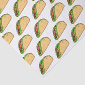 Taco-cartoon illustratie tissuepapier (Detail)