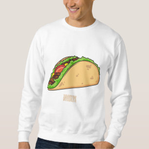 Taco-cartoon illustratie trui