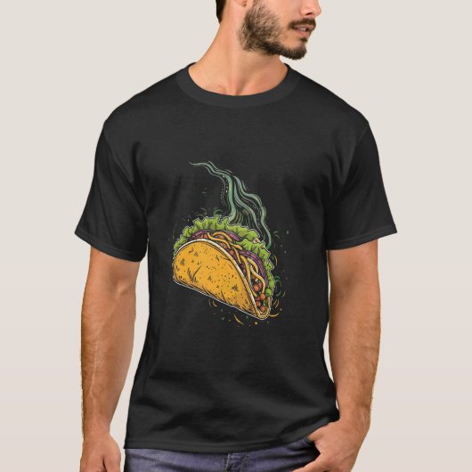 Taco Cartoon Vector T-shirt (Voorkant)