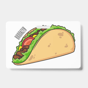 Taco-cartoonillustratie Badge