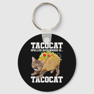 Taco Cat achterstevoren gespeld is Tacocat Meme Ge Sleutelhanger