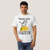 TACO CAT ARRIÈRE-VERRIÈRE EST TACO CAT T-SHIRTS (Devant entier)