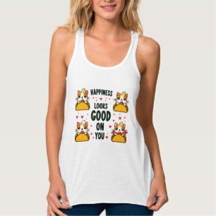 Taco Cat: Een culinaire katachtige fusie Tanktop