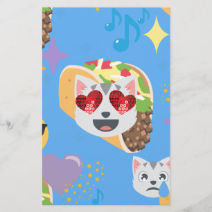 taco cat emoji briefpapier