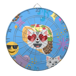 taco cat emoji dartbord