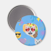 taco cat emoji magneet (Voorkant / Achterkant)
