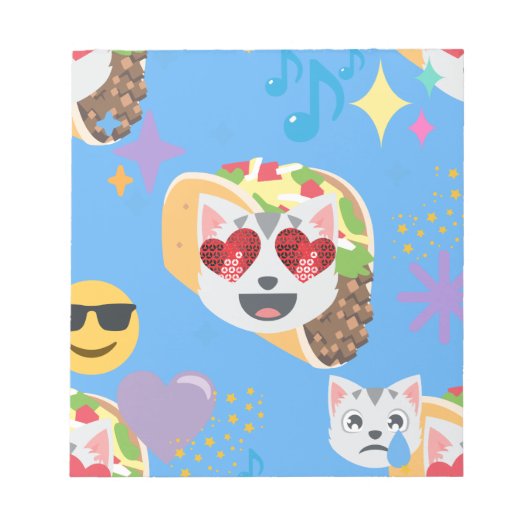 taco cat emoji notitieblok (Voorkant)