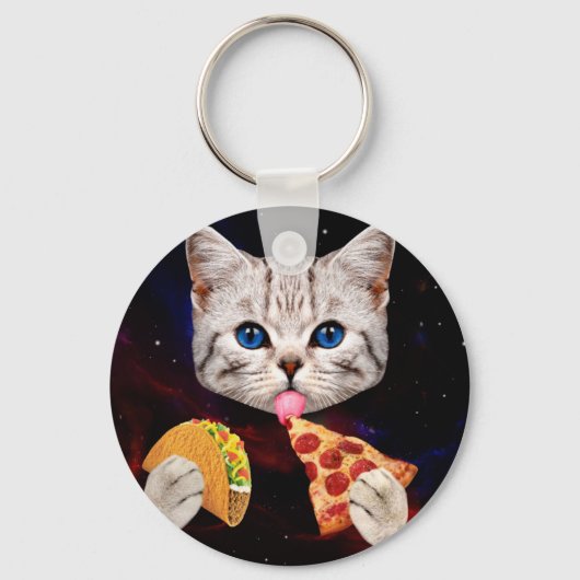 Taco, Cat en pizza Sleutelhanger (Voorkant)