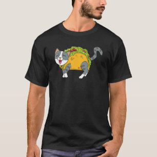 Taco Cat Mexicaans eten mannen vrouw kinderen jeug T-shirt