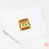 Taco Cat Vierkante Sticker (Envelop)