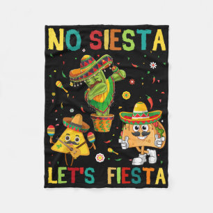 Taco Cinco 5 De Mayo Geen Siesta Laat Fiesta Grapp Fleece Deken
