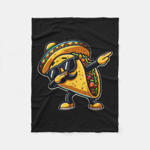 Taco Cinco De Mayo Grappige Mexicaanse Vaderdag Fleece Deken
