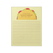 Taco Cute Kinder Personal Briefpapier Notitieblok (Gedraaid)