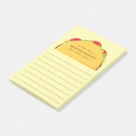 Taco Cute Kinder Post-it® Notes (Schuin)