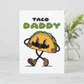 Taco Daddy Vaderdag Feestdagenkaart (Staand voorkant)