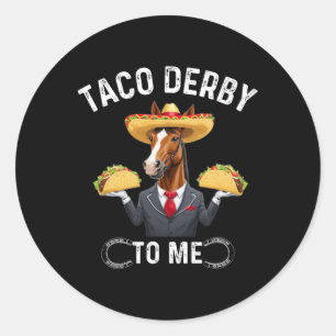 Taco Derby voor mij Cinco de Mayo Ronde Sticker