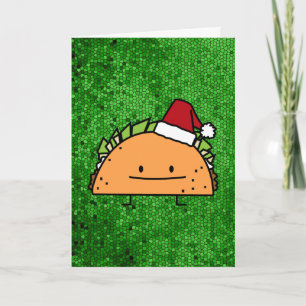 Taco die shell van Kerstmis van het Pet van de Feestdagen Kaart