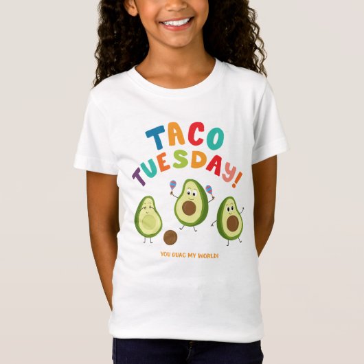 Taco dinsdag. Avocados T-shirt (Voorkant)